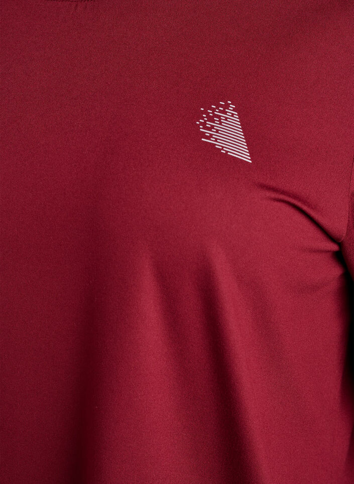 Sporttop met 3/4 mouwen, Rood, Packshot image number 2