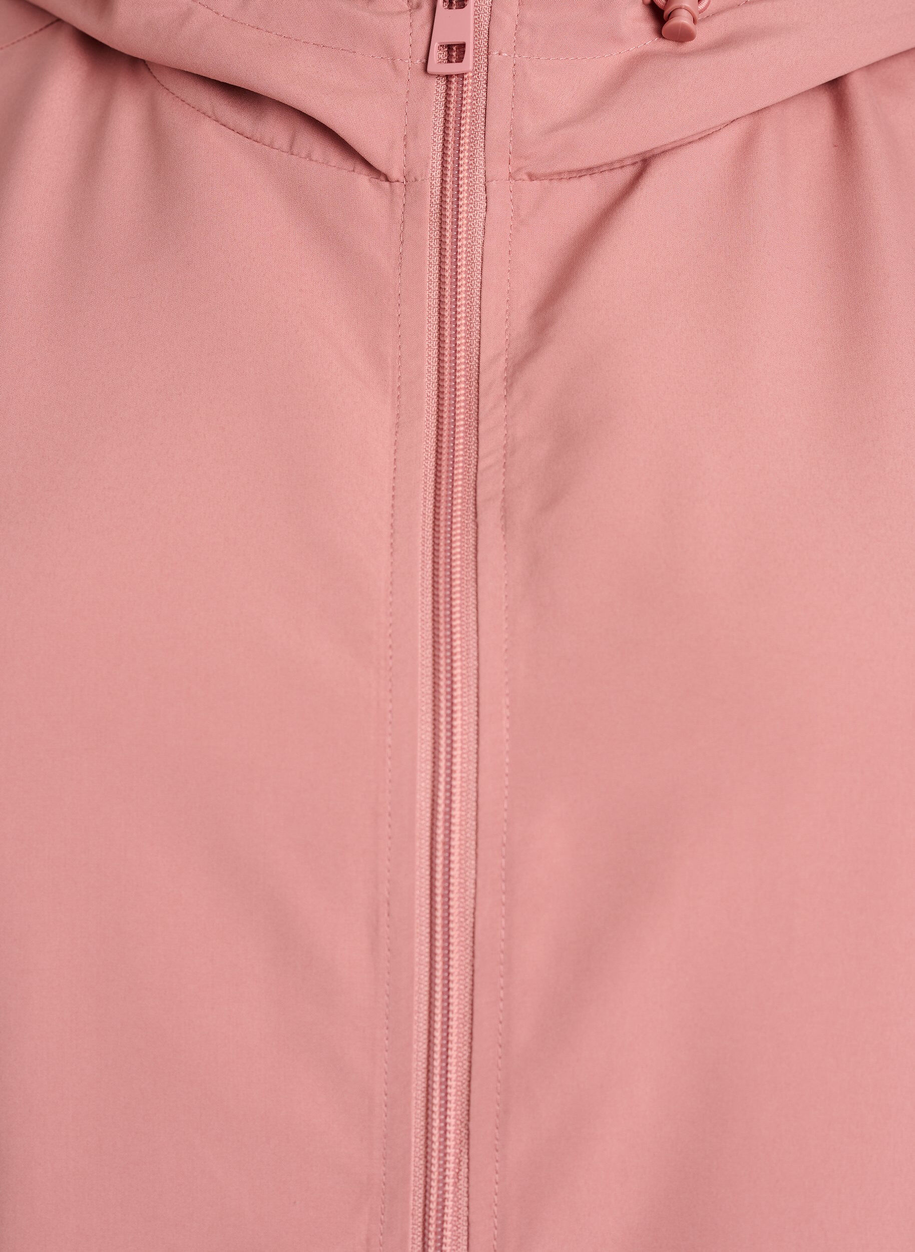ZizziLichtgewicht jas met een capuchon en ritssluiting, Roze, Packshot image number 2