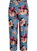 Losse viscose broek met print, Blauw, Packshot image number 1