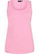 Effen basic top in katoen, Roze, Packshot image number 0