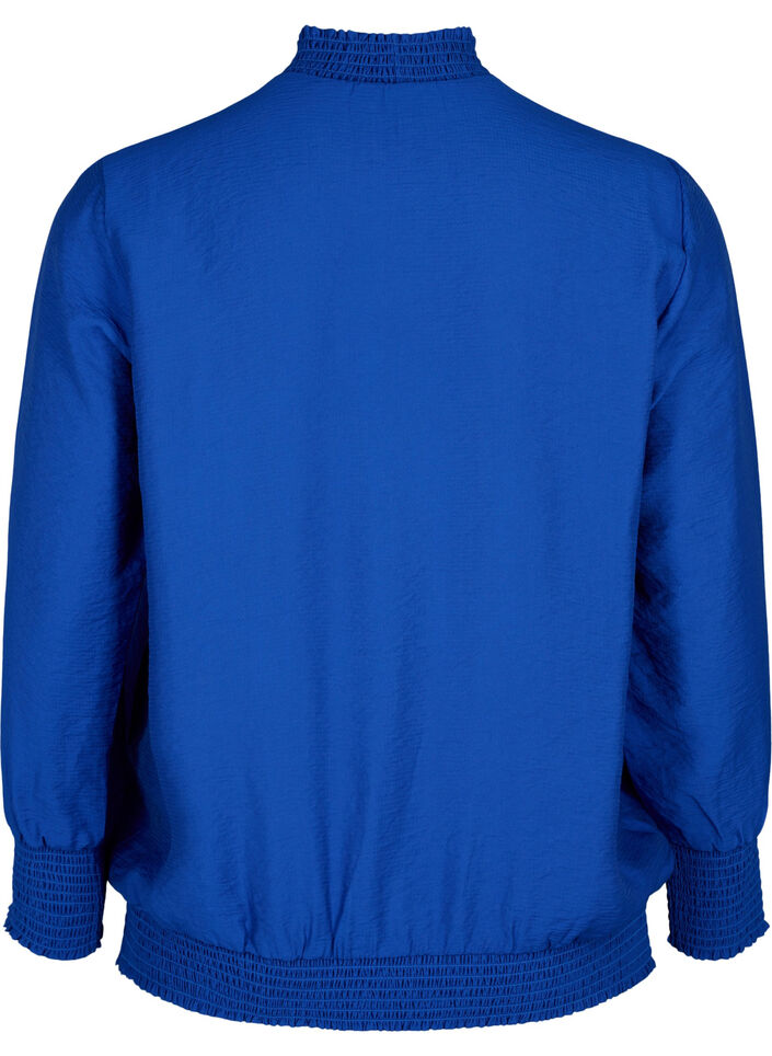 Viscose blouse met smokwerk, Surf the web, Packshot image number 1