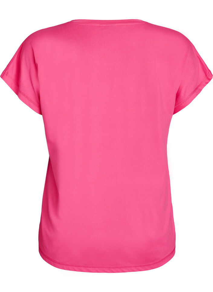 Effen gekleurd trainingsshirt, Roze, Packshot image number 1