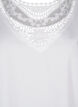 Blouse met korte mouwen en kant detail, Bright White, Packshot image number 2