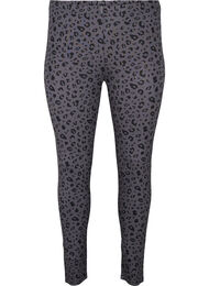 Viscose leggings met luipaardprint, Grijs
