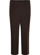 High-waist op maat gemaakte broek met geperste plooien, Bruin, Packshot image number 0