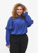 Blouse met ruches en knopen, Deep Ultramarine, Model image number 0