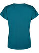 Los trainings-T-shirt met v-hals, Deep Teal, Packshot image number 1