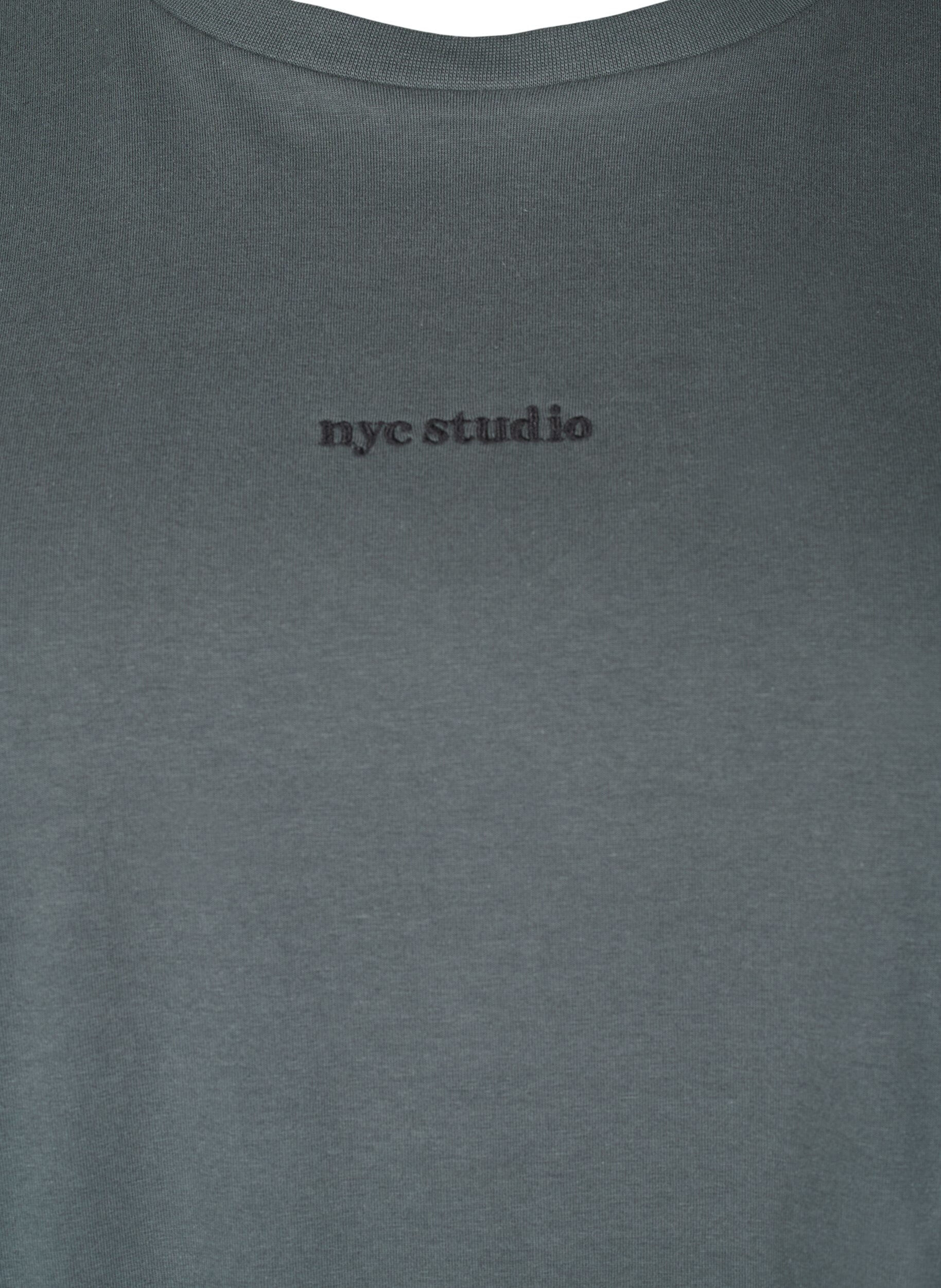 ZizziSportief T-shirt in biologische katoen, , Packshot image number 2