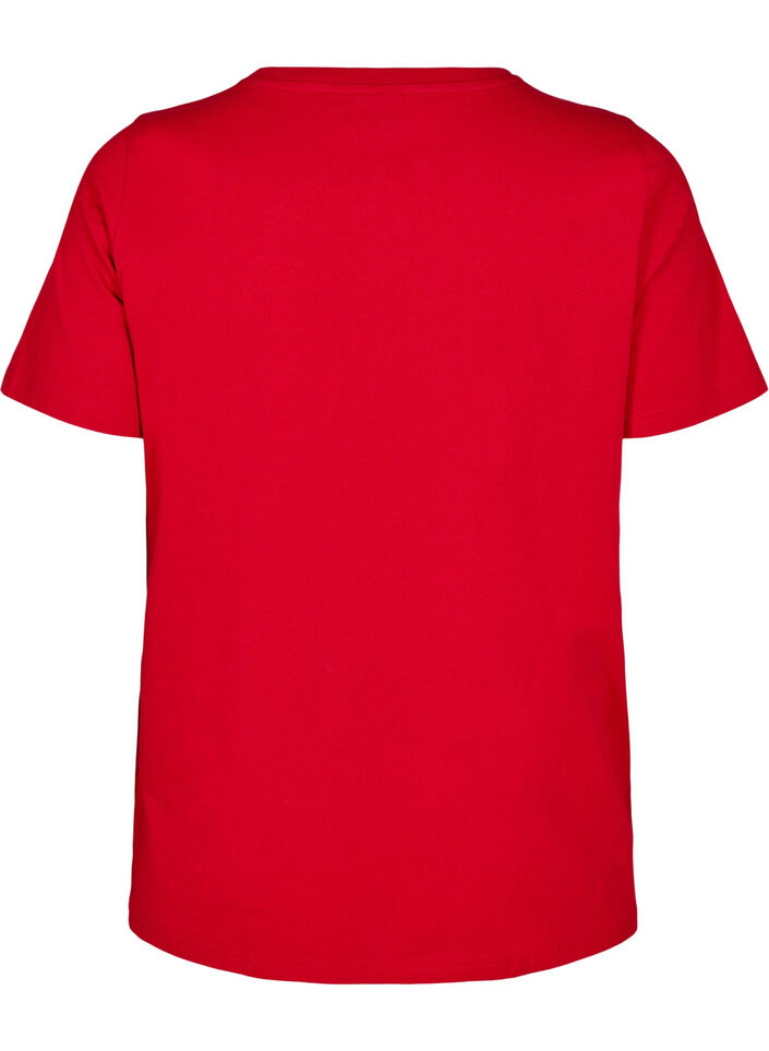 Katoenen T-shirt met motief, Salsa w. Hearts, Packshot image number 1