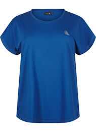 Effen gekleurd T-shirt voor sporten, Blauw