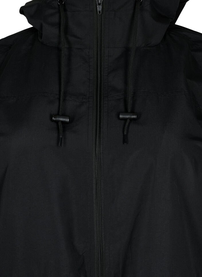 FLASH - Waterafstotende parka met capuchon, Black, Packshot image number 2