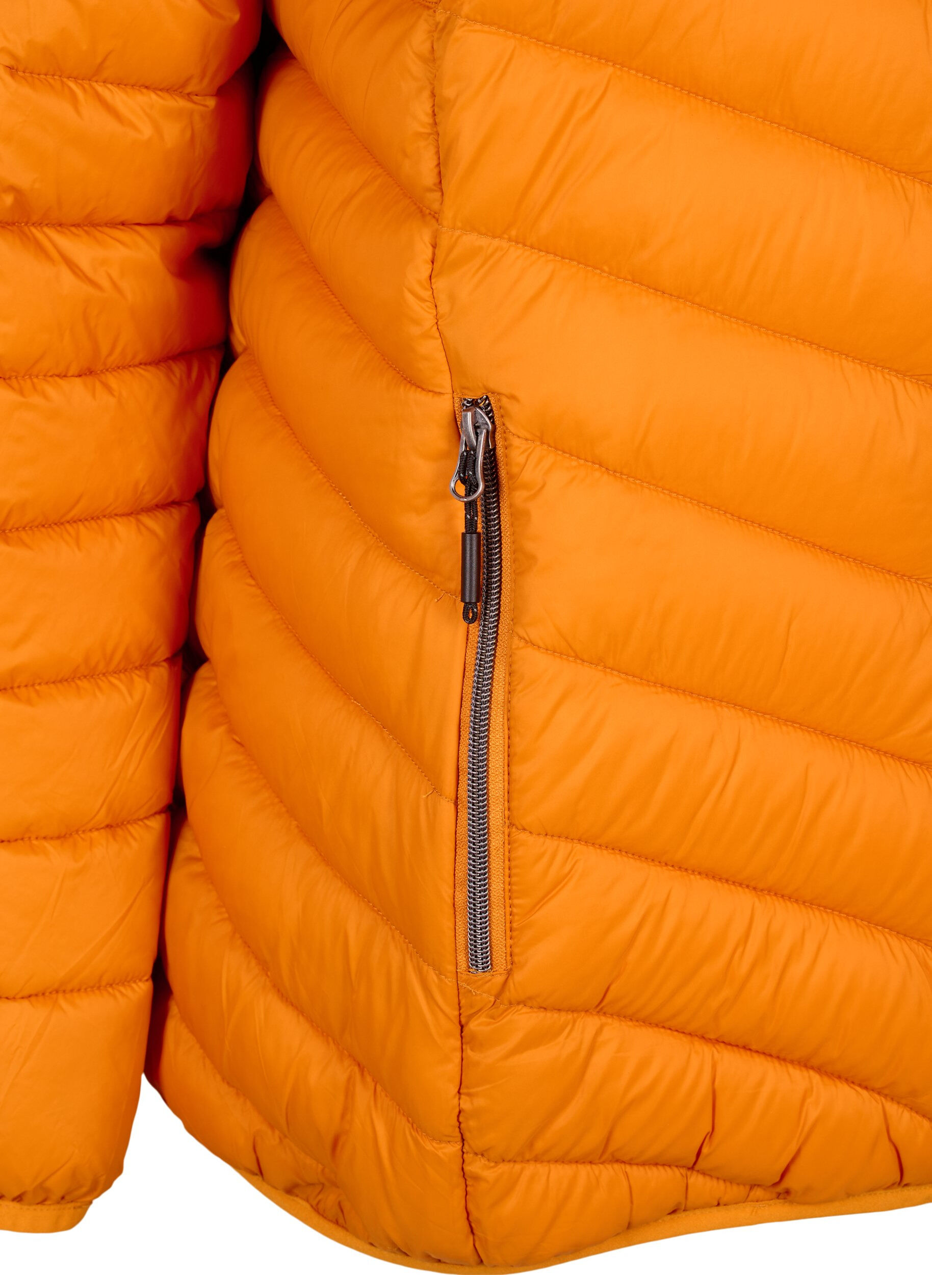 ZizziLichtgewicht jas met capuchon, Oranje, Packshot image number 3