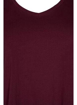 Basic t-shirt in effen kleur met katoen, Winetasting, Packshot image number 2