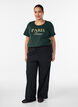 T-shirt met motief, Groen, Model image number 1