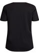 T-shirt met print, Zwart, Packshot image number 1