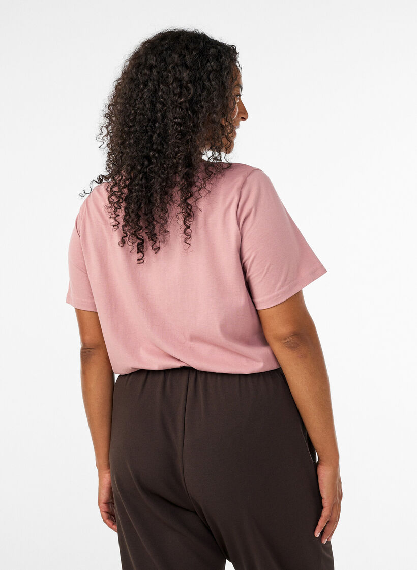 T-shirt met print, Rood, Model image number 2