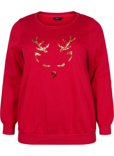 Kerst trui, Tango Red Deer, Packshot image number 0