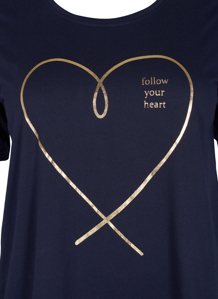 FLASH - T-shirt met motief, Navy Blazer, Packshot image number 2