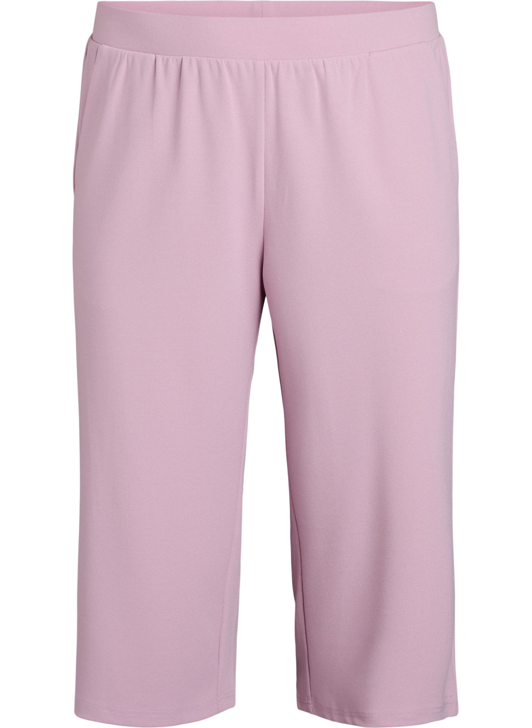 Zizzi FLASH - Hoog getailleerde kniebroek met losse pasvorm, Rood, Packshot image number 0