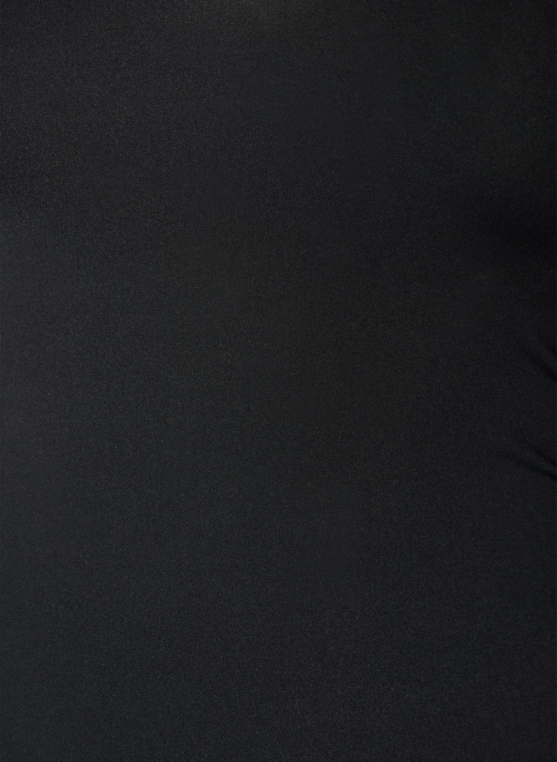 ZizziBadpak met gevoerde top en uitgesneden rugdetail, Zwart, Packshot image number 2