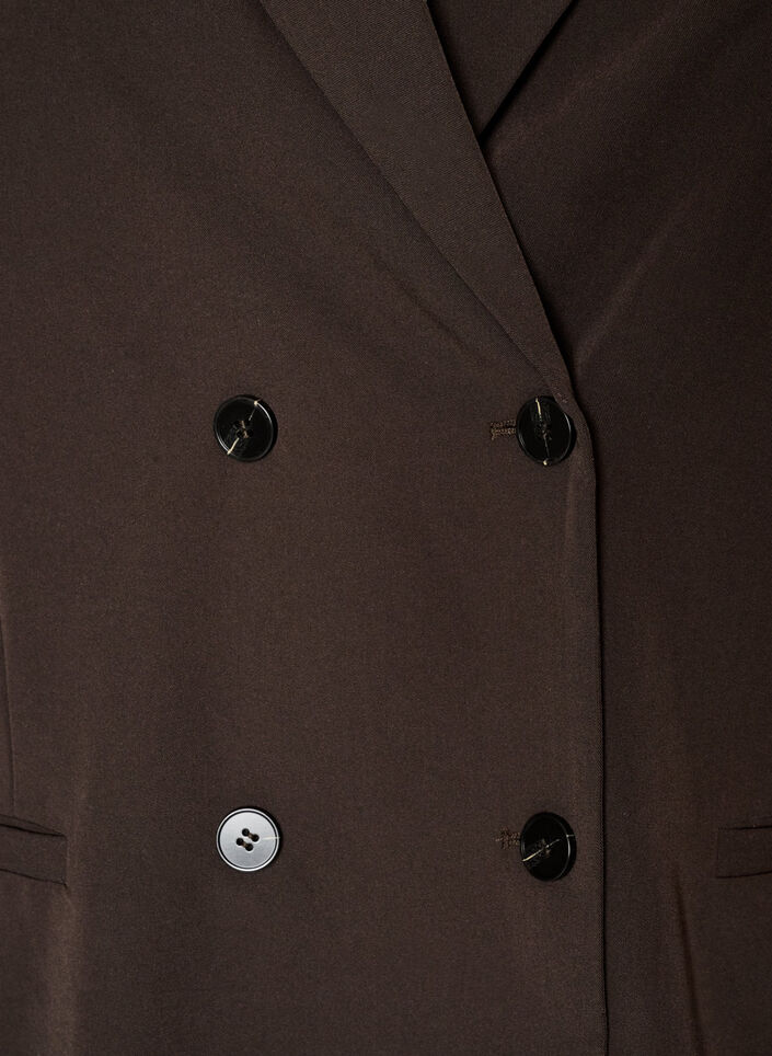 Double-breasted blazer met een losse pasvorm, Bruin, Packshot image number 2