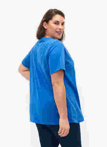FLASH - T-shirt met ronde hals, Strong Blue, Model image number 1