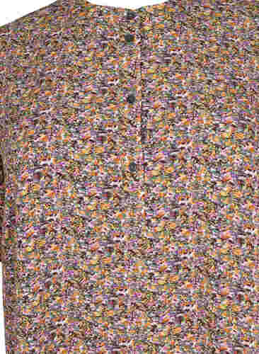 FLASH - Bloemen tuniek met korte mouwen, Multi Ditsy, Packshot image number 2