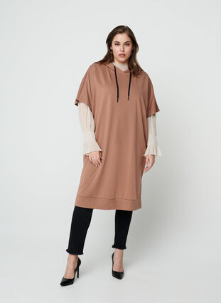 Transparante blouse met lurex, Birch ASS, Model image number 2