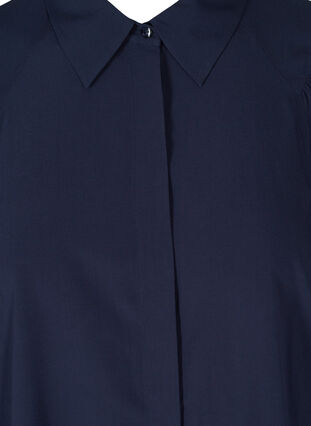 Viscose blouse met 3/4 pofmouwen, Navy Blazer, Packshot image number 2