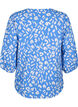 Katoenen blouse met 3/4 mouwen en print, Marina White AOP, Packshot image number 1