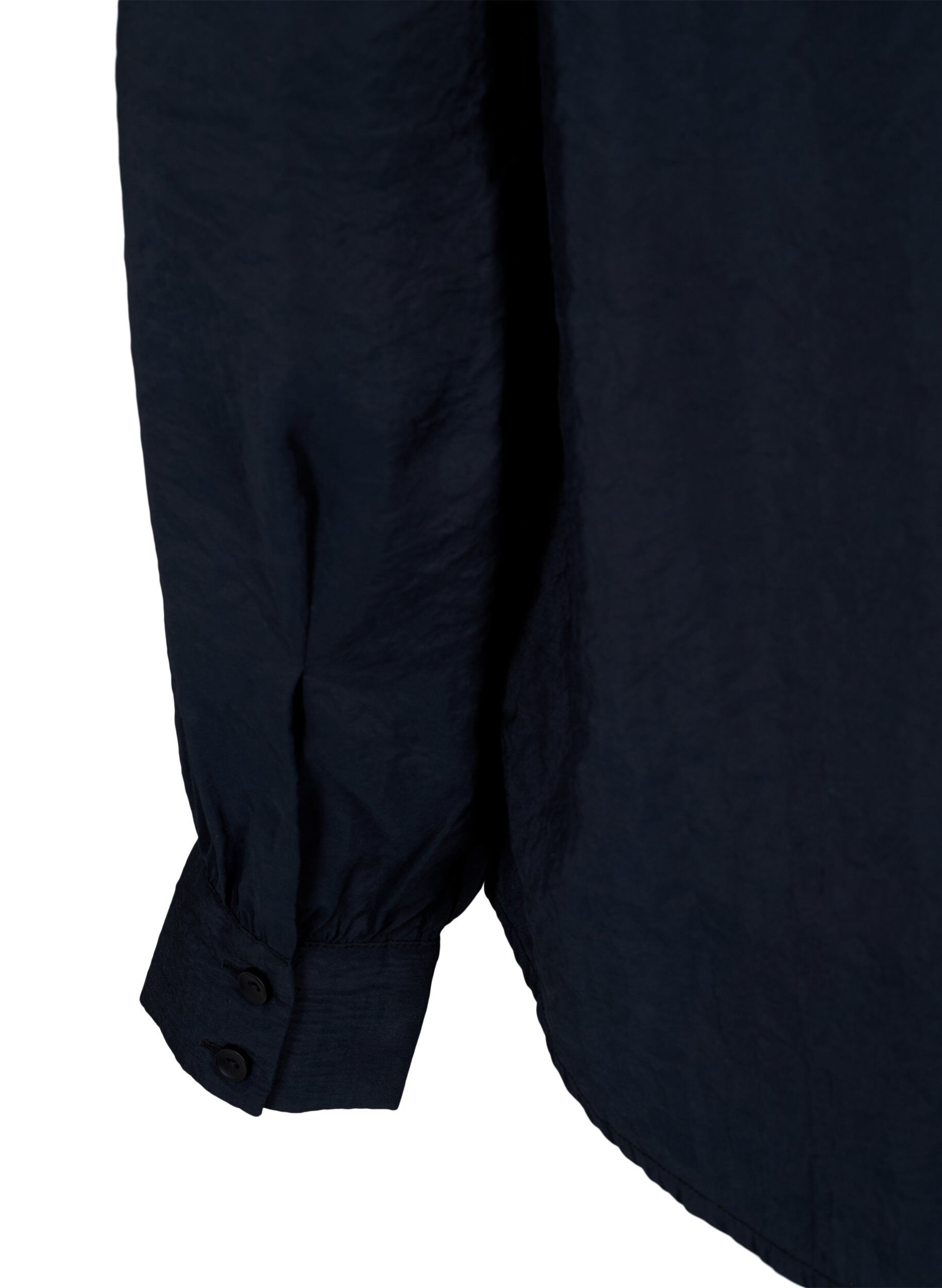 Zizzi Shirt met lange mouwen van Tencel &trade; Modal, Black, Packshot image number 3
