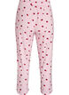 Pyjamabroek in zachte jersey met hoge taille en fruitprint, Roze, Packshot image number 1