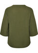 Blouse met 3/4 mouwen, Groen, Packshot image number 1