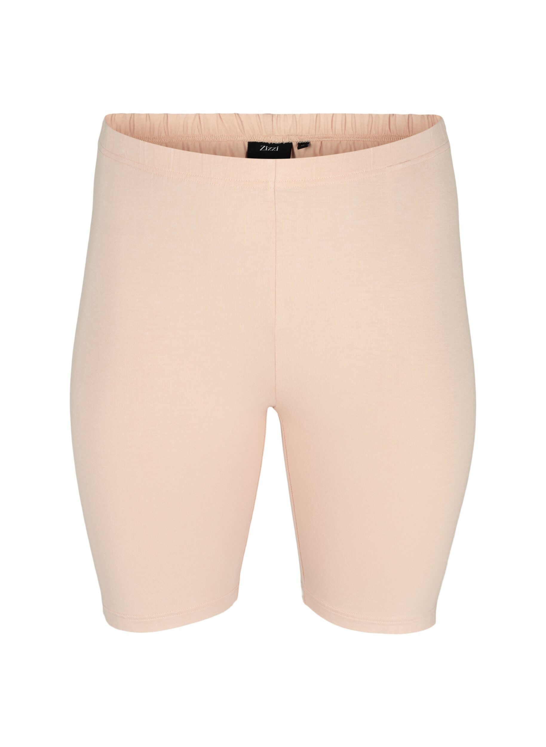 Zizzi Effen basic fietsbroek, Beige, Packshot image number 0