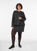 Korte boucl&eacute; rok, Zwart, Model image number 1