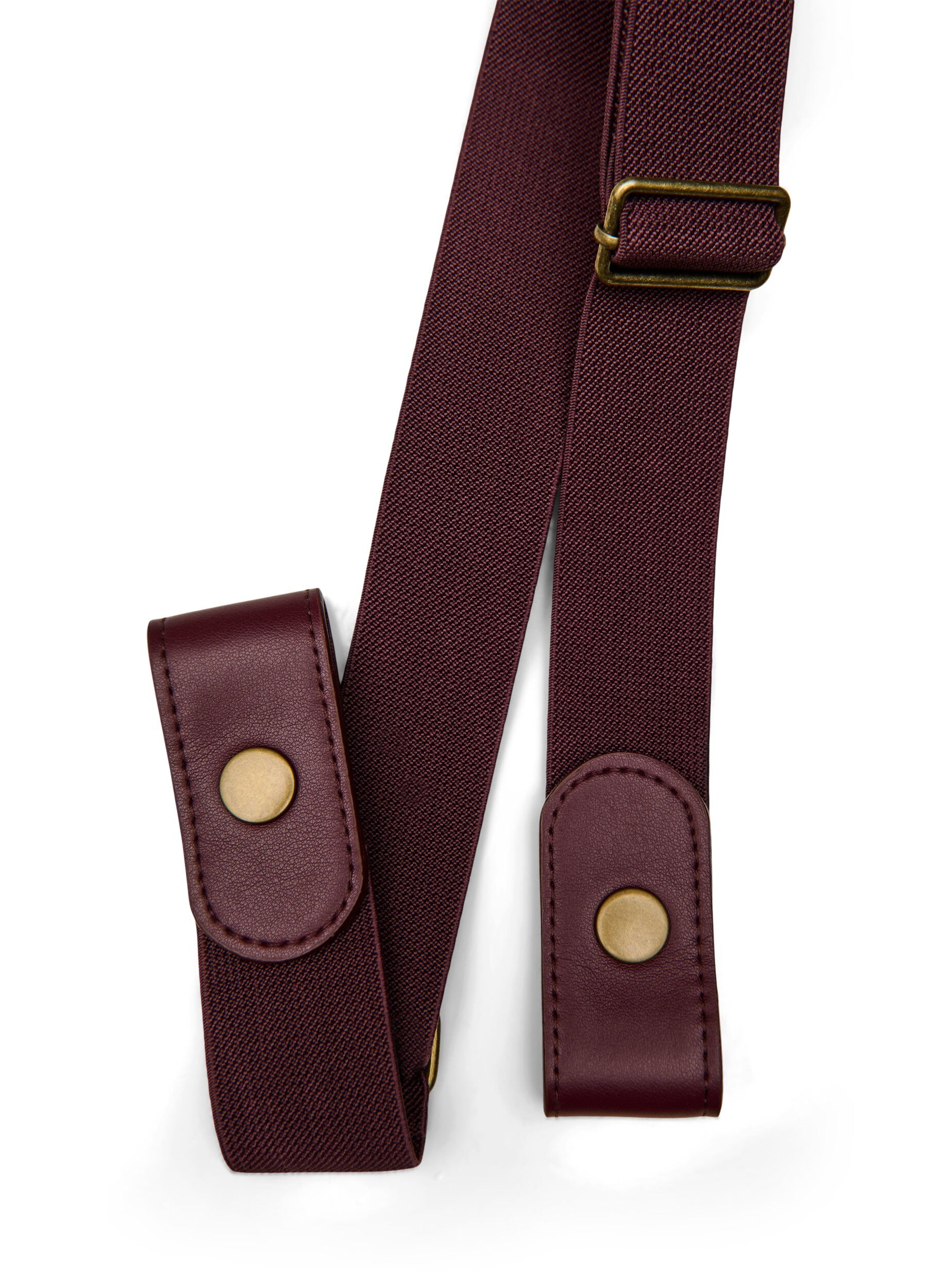 Zizzi Elastische riem, Donker Bordeaux, Packshot image number 1