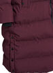Lange puffer winterjas met capuchon, Donker Bordeaux, Packshot image number 3
