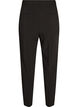 Getailleerde broek met hoge taille en persvouwen, Zwart, Packshot image number 1