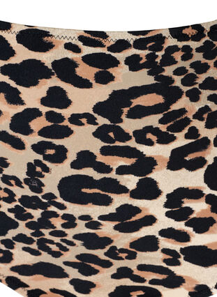Bikinibroekje met hoge taille en bloemenprint, Leopard Print, Packshot image number 2