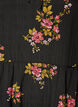 Jurk met bloemenprint en striksluiting, Zwart, Packshot image number 2