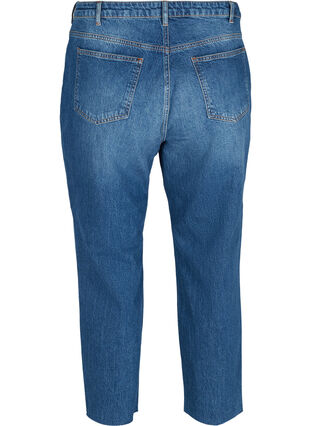 Cropped mom fit Mille jeans met losse pasvorm, Blue Denim 5, Packshot image number 1