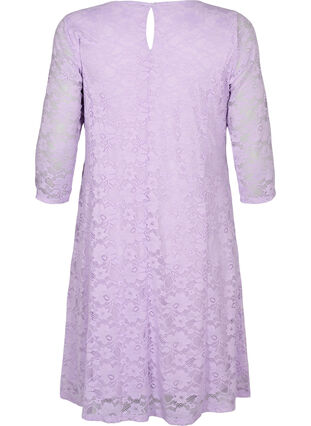 Kanten jurk met 3/4 mouwen, Lavendula, Packshot image number 1