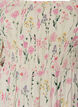 Gebloemde viscose zomerjurk, Vanille, Packshot image number 2