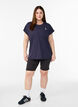 Effen gekleurd trainingsshirt, Blauw, Model image number 1