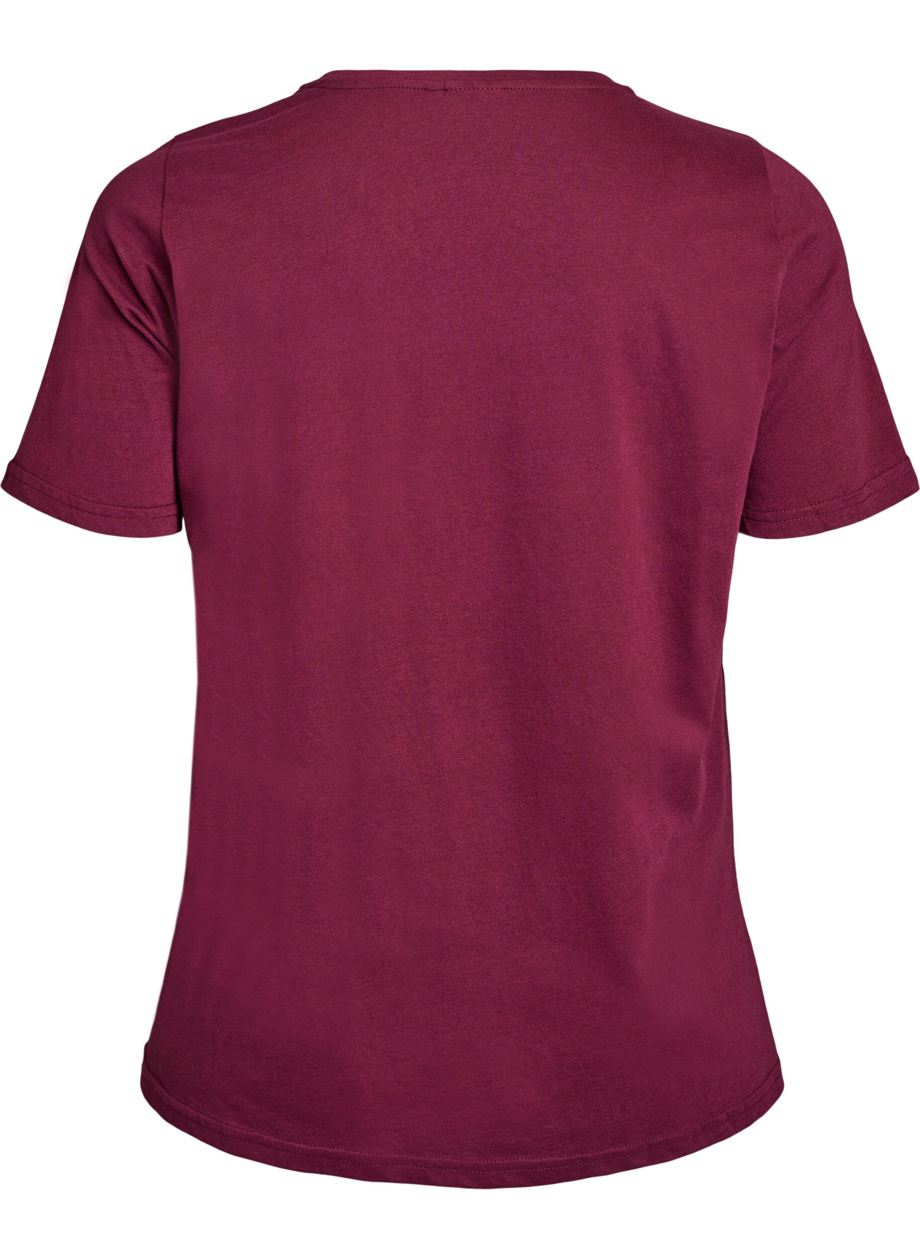 ZizziT-shirt met print, Rood, Packshot image number 1