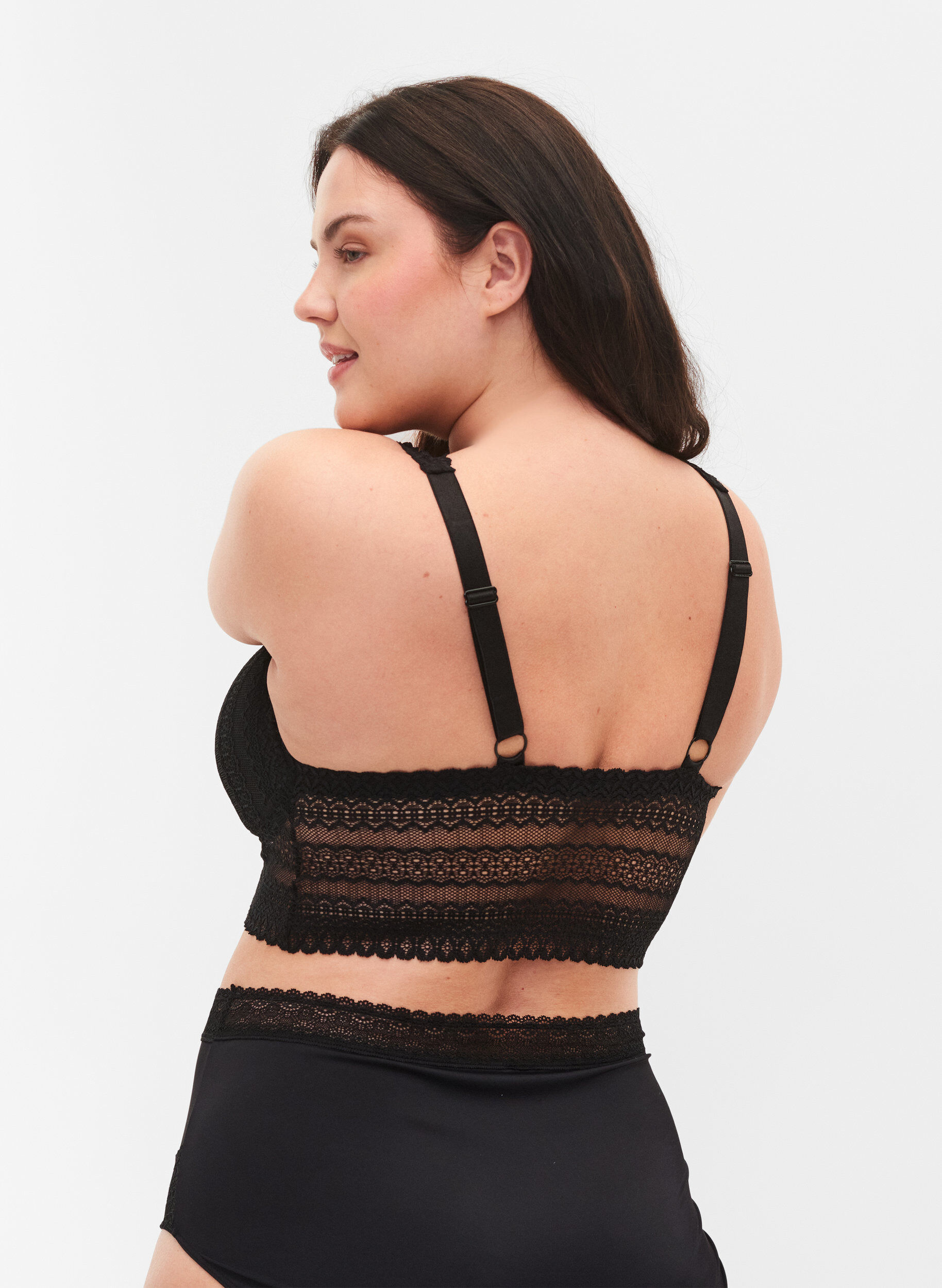 Zizzi Kanten beha met zachte padding, Black, Model image number 1