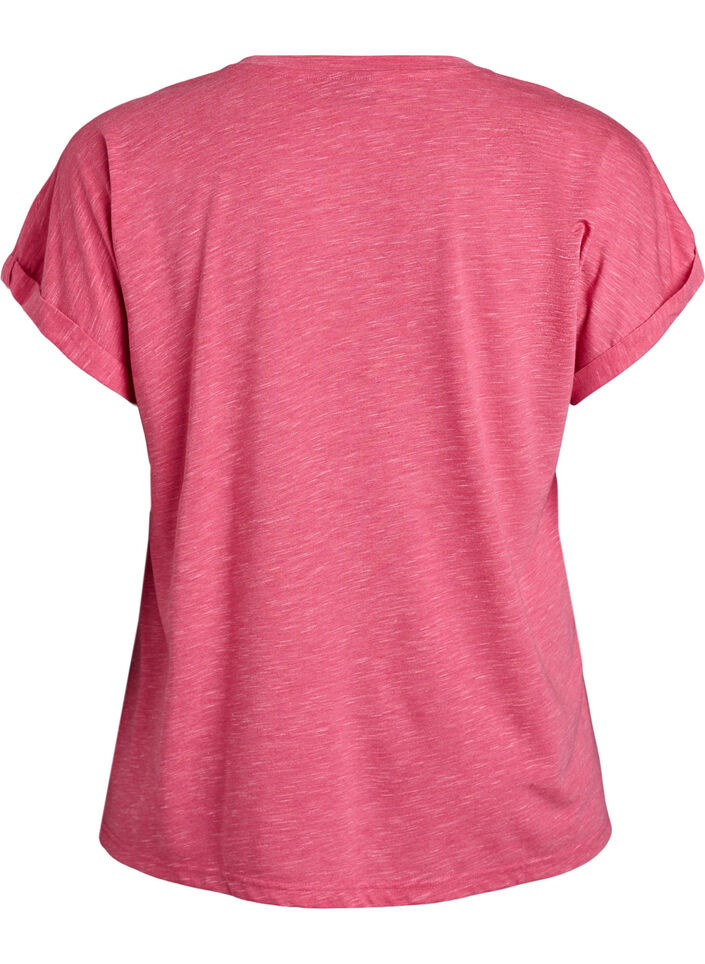 Losse workout T-shirt met korte mouwen, Roze, Packshot image number 1
