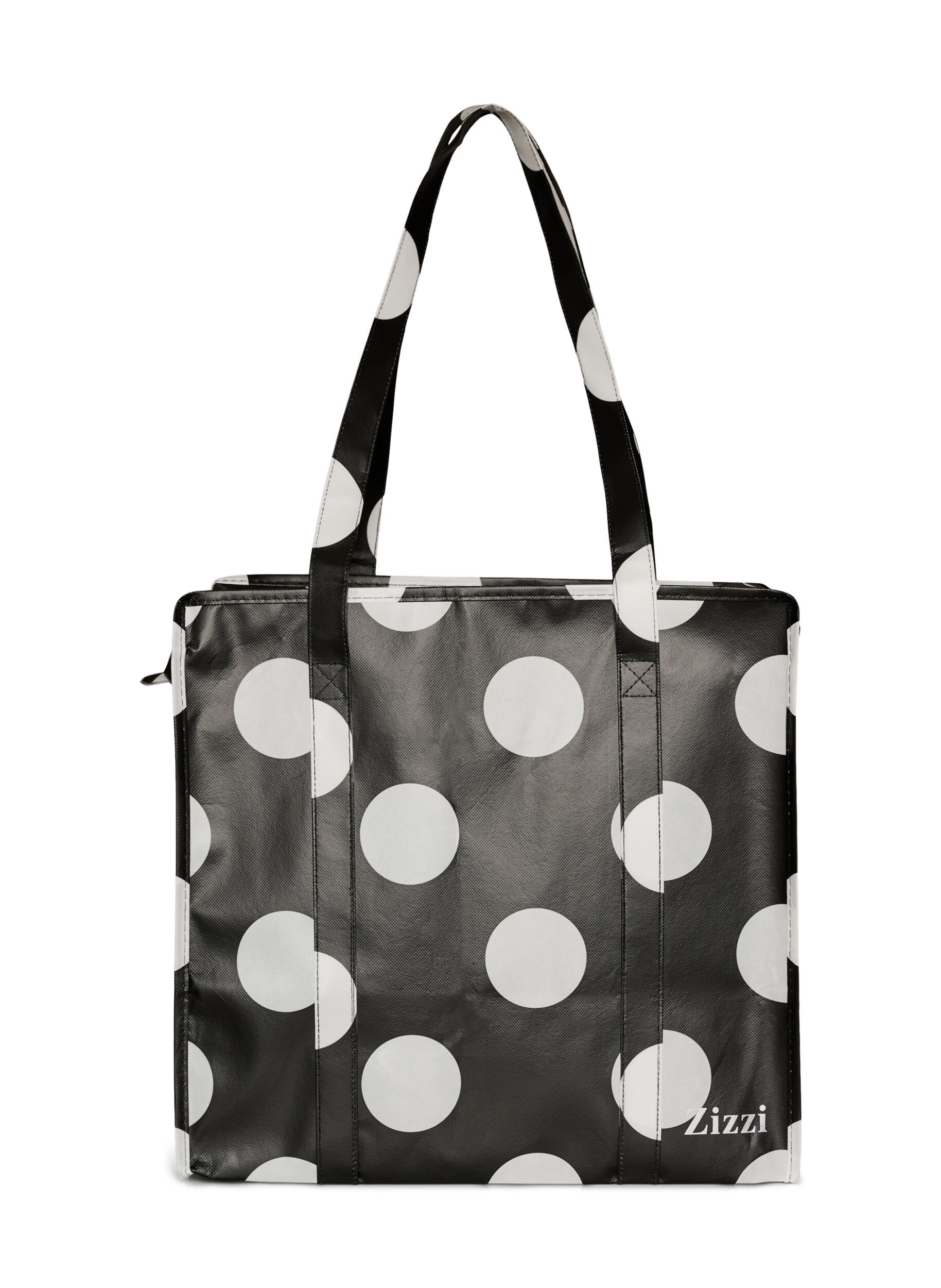 ZizziShoppingtas met ritssluiting, Zwart, Packshot image number 0