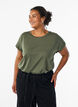 T-shirt met korte mouwen van katoenmix, Groen, Model image number 0
