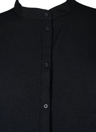 Overhemdblouse met gehaakte details, Black, Packshot image number 2